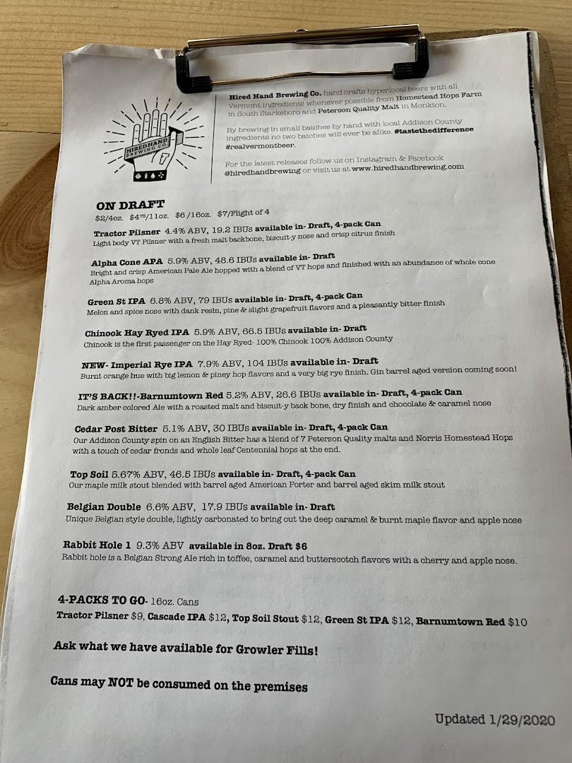 Hired Hand Brewing Co.