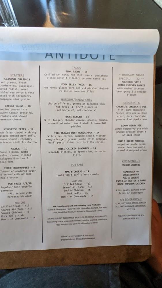 Hired Hand Brewing Co. Menu image 4